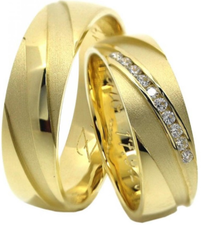 Snubné prstene — žlté zlato