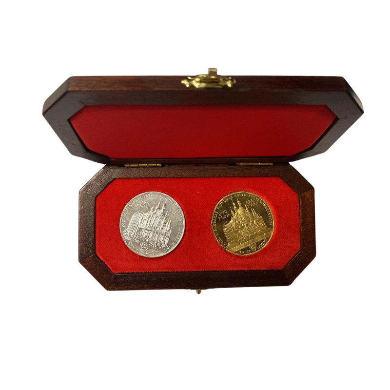 Kutnohorský 4 dukát a 2 zlatník Sada Au + Ag novoražba 1887/2019