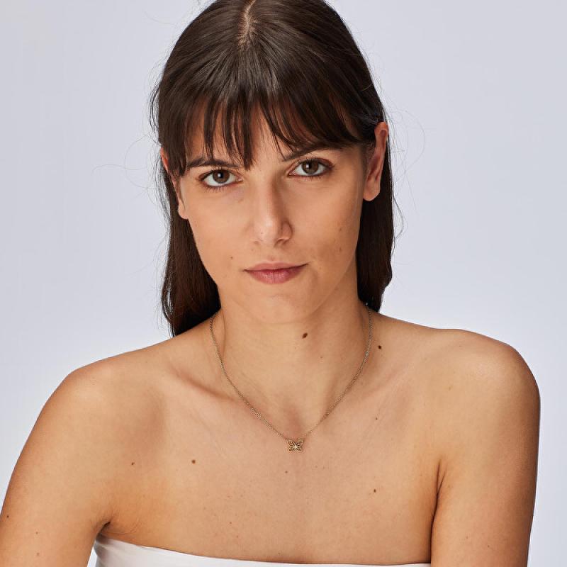 Pozlacený náhrdelník SAGAPO Click SCK271