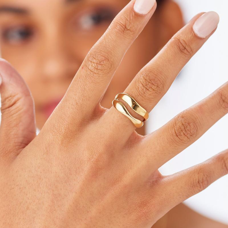 Pozlacený prsten SAGAPO Emotion SMO32C