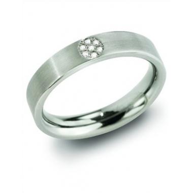 Titanový prsten BOCCIA s diamanty 0129-0555