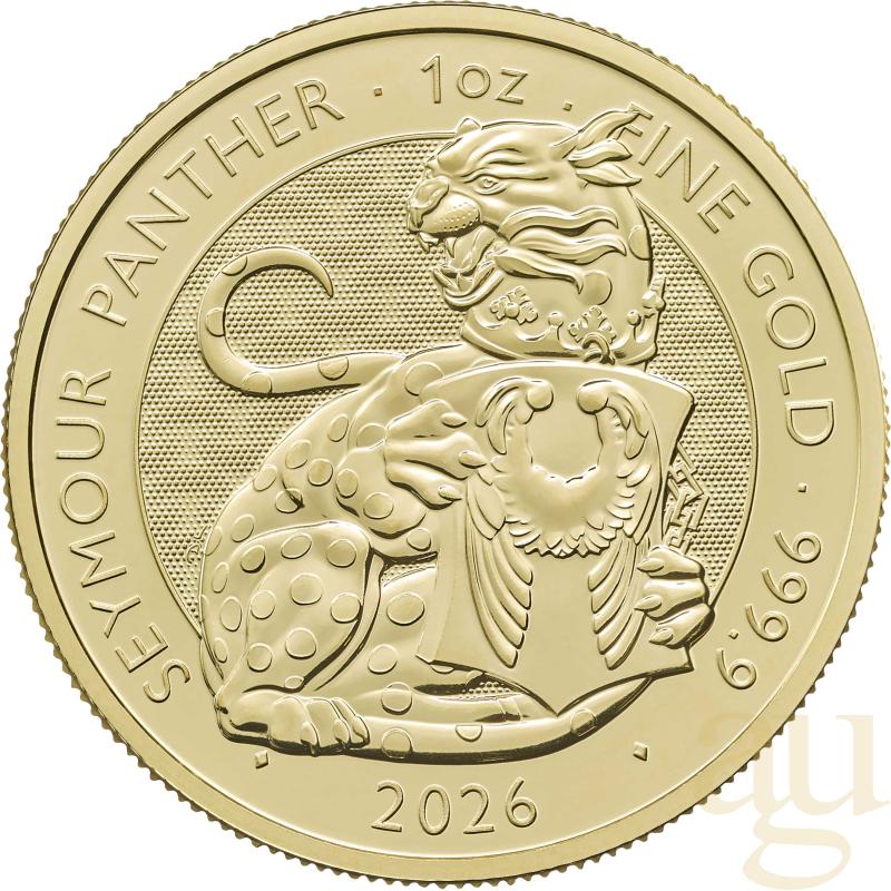1 unce zlatá mince Tudor Beasts Seymour Panther 2026