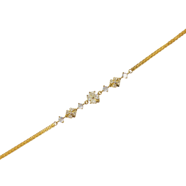 Stříbrný pozlacený náramek AG 925/1000 AGCA0303