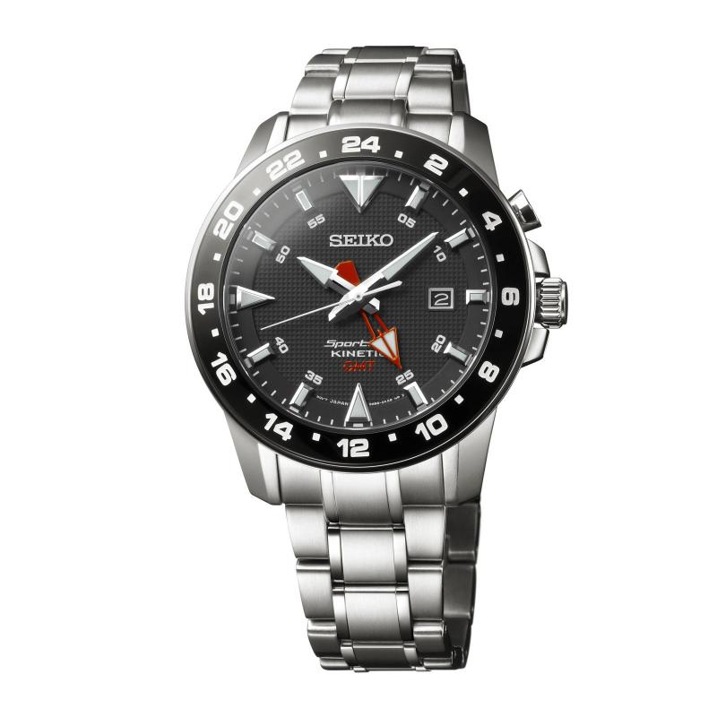 Pánské hodinky SEIKO Sportura Kinetic GMT SUN015P1