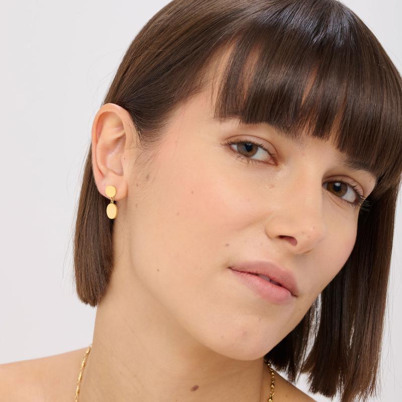 Pozlacené náušnice SAGAPO Elysium SUM22