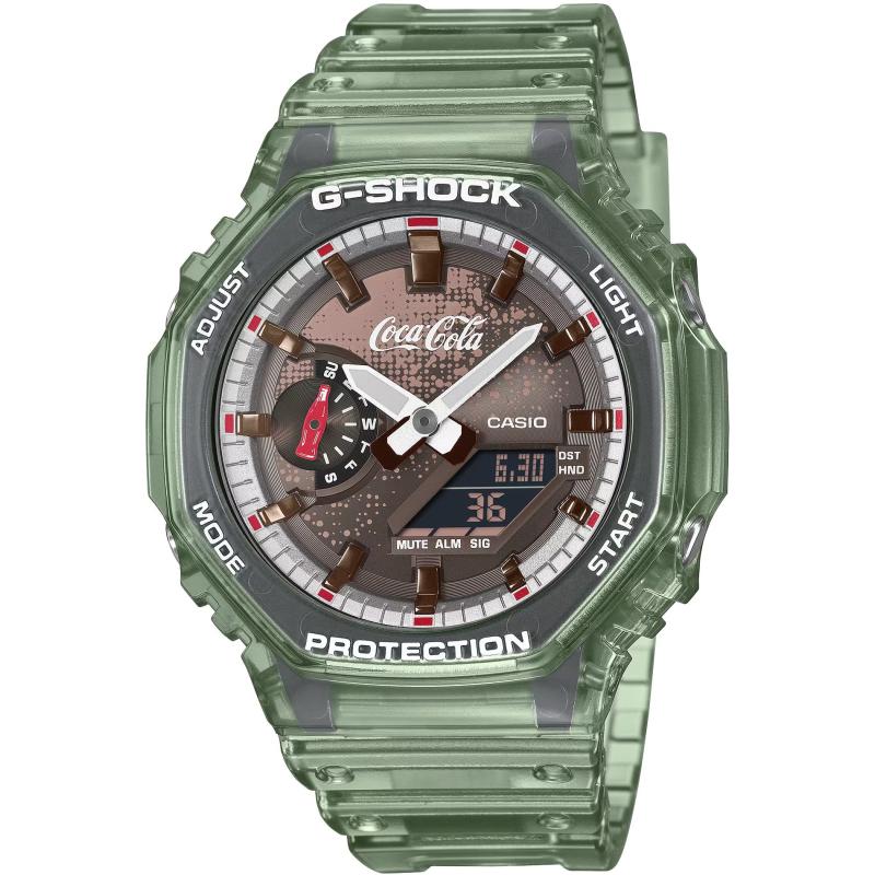 Pánské hodinky CASIO G-SHOCK  Carbon Core Guard x Coca-Cola® Collaboration GA-2100CC-3AER