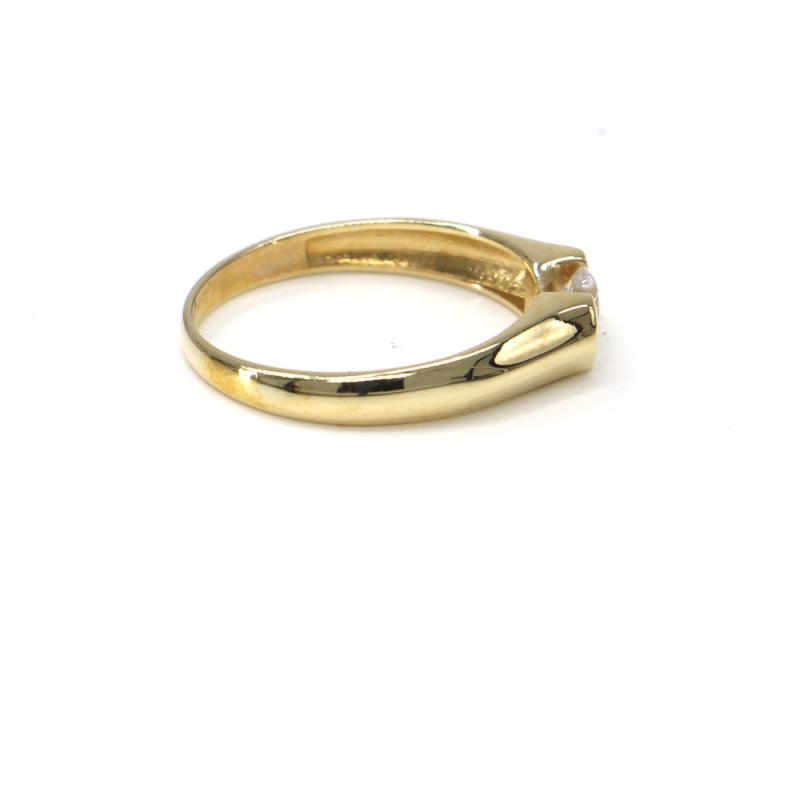 Prsten ze žlutého zlata se středovým zirkonem Pattic AU 585/000 2,00 gr, PR521000101