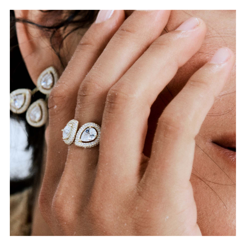 Pozlacený prsten ROSATO Anna Ag 925/1000 RZAN34D