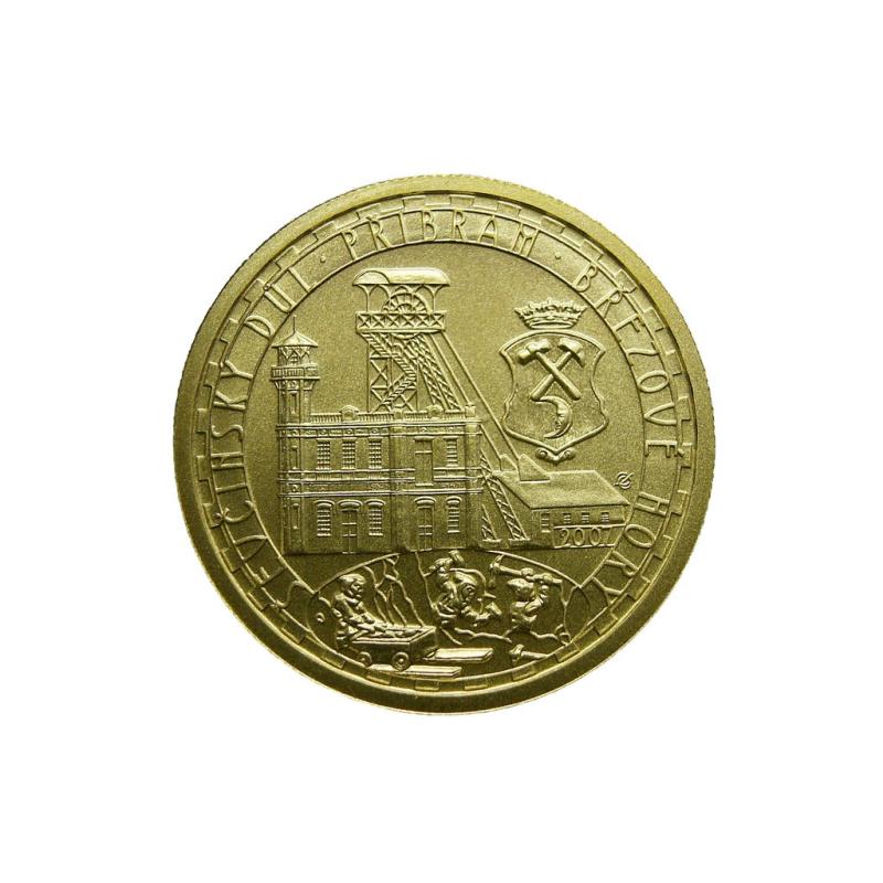 Zlatá mince 2500 Kč 2007 Ševčinský důl Příbram proof 281125