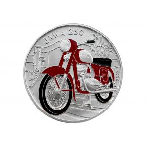 Stříbrná mince 500 Kč Motocykl Jawa 250 2022 Standard/BK 9847