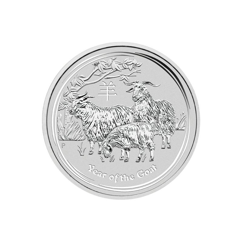 2 unce stříbrná mince Austrálie Lunar II koza 2015 9200180