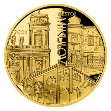 Zlatá mince 5000 Kč Mikulov 2022 PROOF 005788