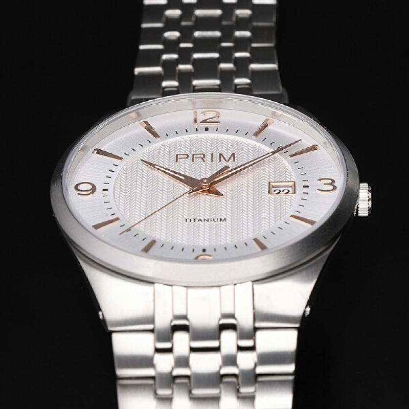 Pánské hodinky PRIM Slim Titanium 2022 W01P.13166.D