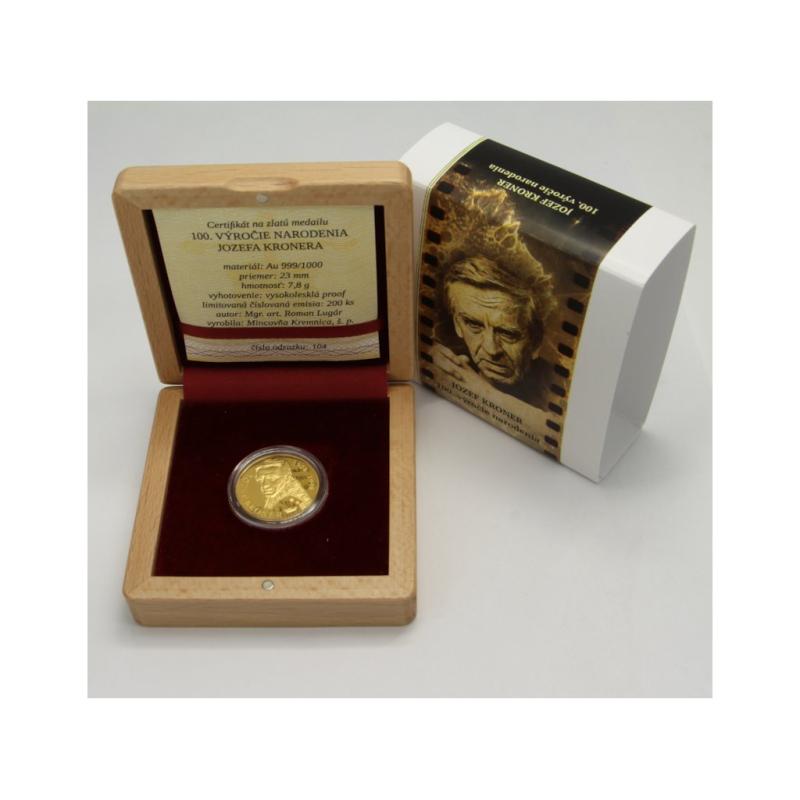 2024 - Zlatá medaile - Jozef Kroner - 100. výročí narození