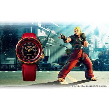 Hodinky Seiko 5 Sports Automatic Street Fighter Limited Edition 9999pcs SRPF20K1