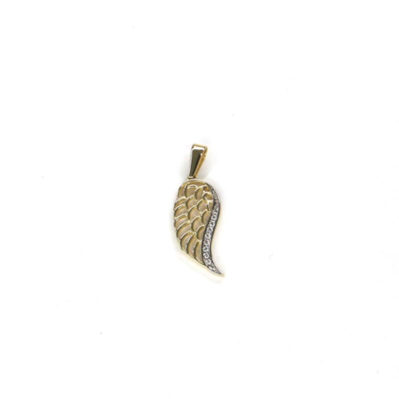 Príves zo žltého zlata anjelské krídlo Pattic AU 585/000 1,25 gr GU511005
