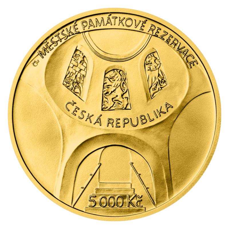 Zlatá minca 5000 Kč Hradec Králové 2023 Standard 235