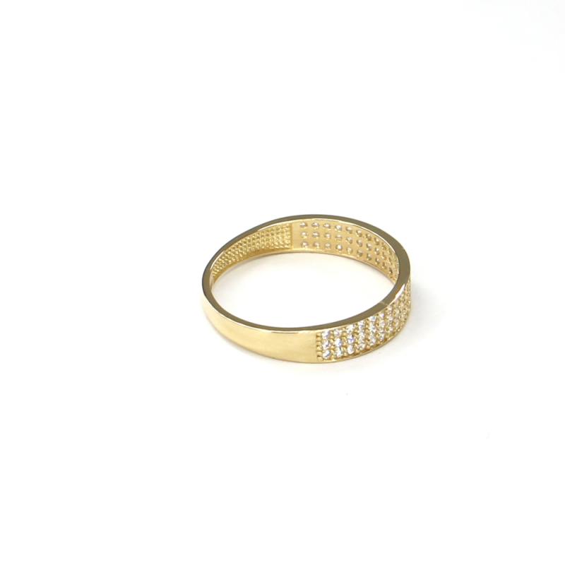 Prsten ze žlutého zlata a zirkony Pattic AU 585/000 1,25 gr ARP034001Y-54 