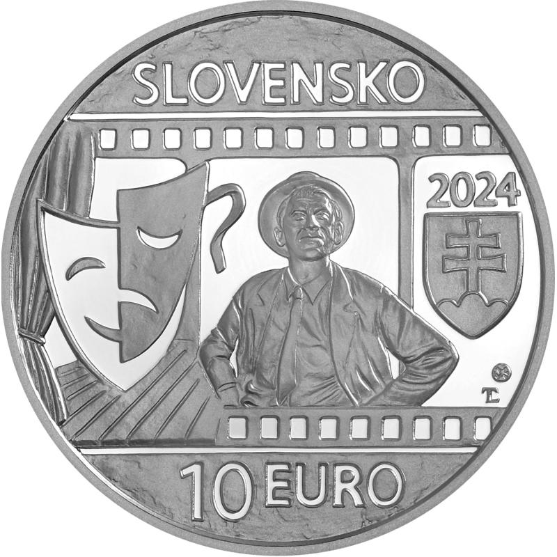 2024-PSM 10 eur Jozef Kroner - 100. výročí narození Proof 12155