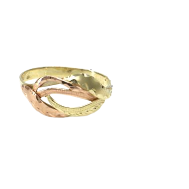 Prsteň z dvojfarebného zlata Pattic AU 585/000 1,95 gr, ručné práce, PR321610301-58