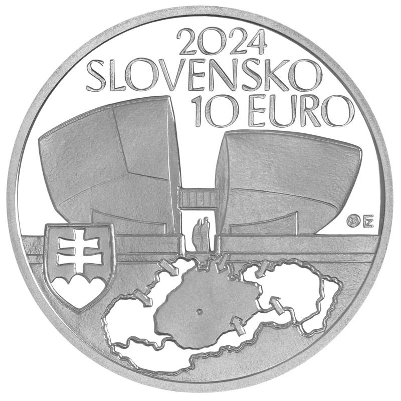 PSM 10 Eur B.K. Slovenské národné povstanie + Pamätný list 2024