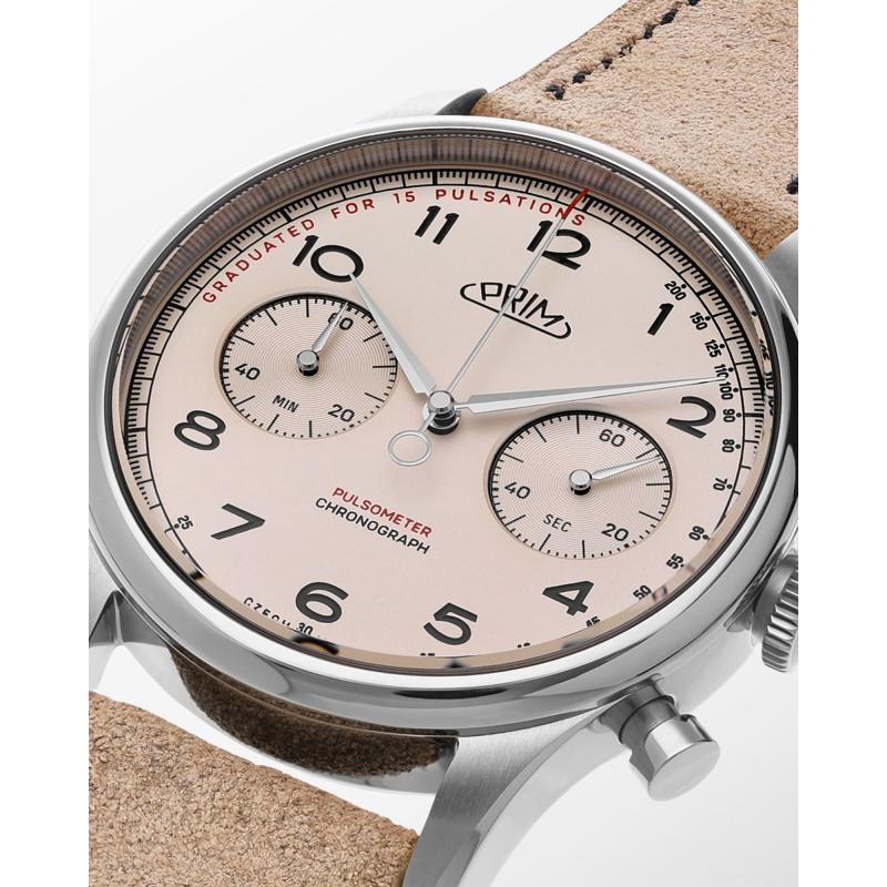Pánske hodinky PRIM Janský Pulsometer Chronograph 42 - A W01P.13282.A