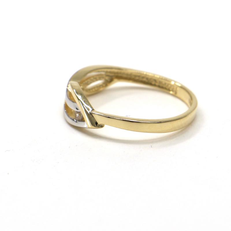 Prsten ze žlutého zlata Pattic AU 585/000 1,60 gr GU00701A se zirkonem