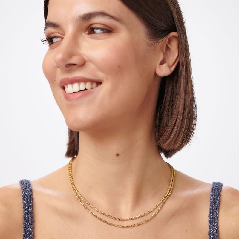 Pozlacený náhrdelník SAGAPO Chunky SHK105