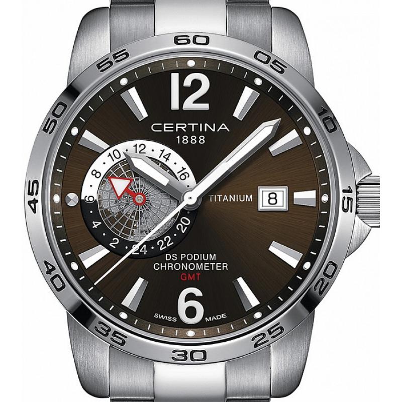 Pánské hodinky CERTINA DS Podium Chronometer GMT C034.455.44.087.00