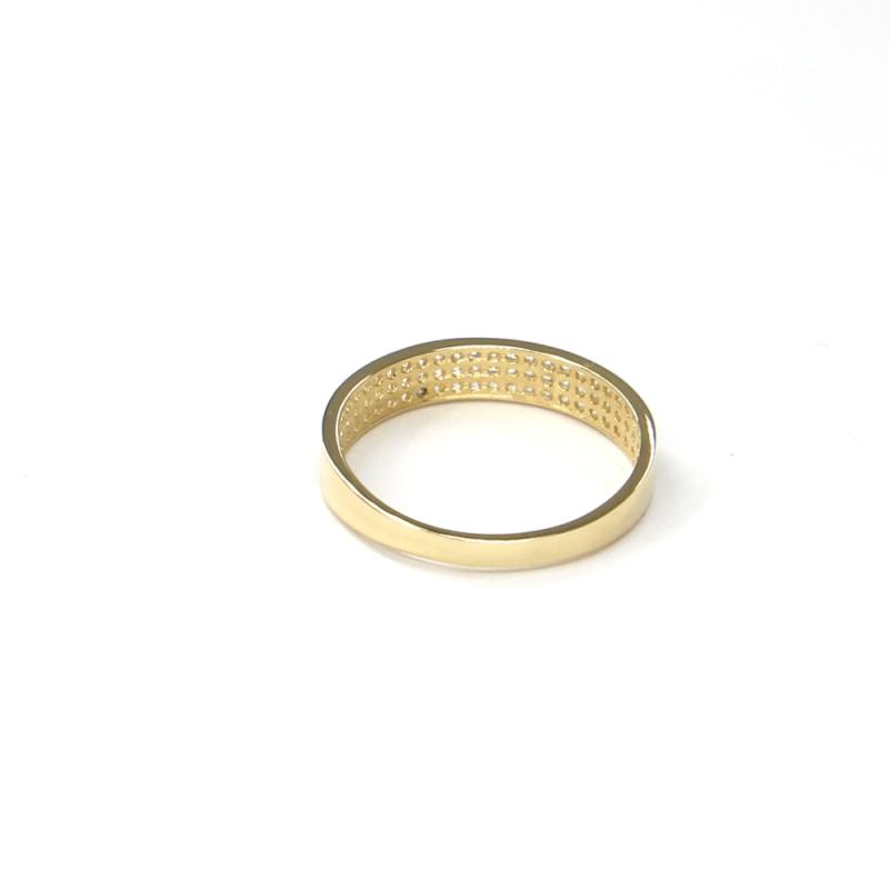 Prsten ze žlutého zlata a zirkony Pattic AU 585/000 1,25 gr ARP034001Y-54 