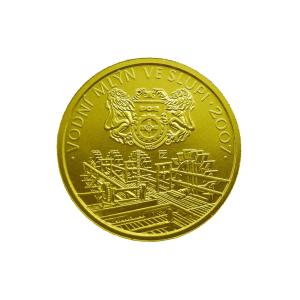 Zlatá mince 2500 Kč 2007 Vodní mlýn ve Slupi proof 291125