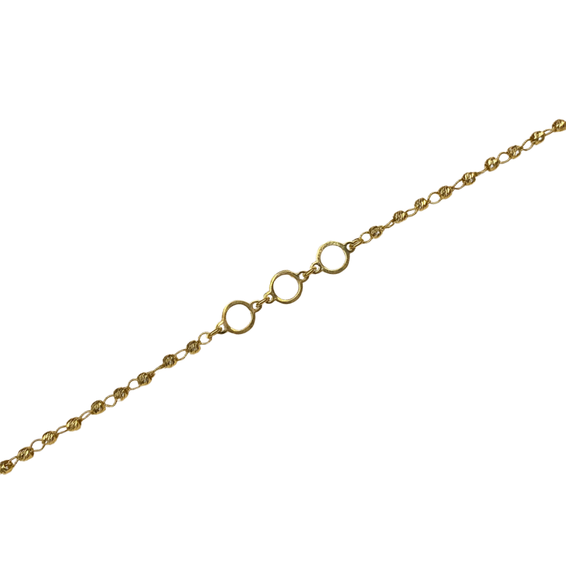 Stříbrný pozlacený náramek AG 925/1000 AGNI527403