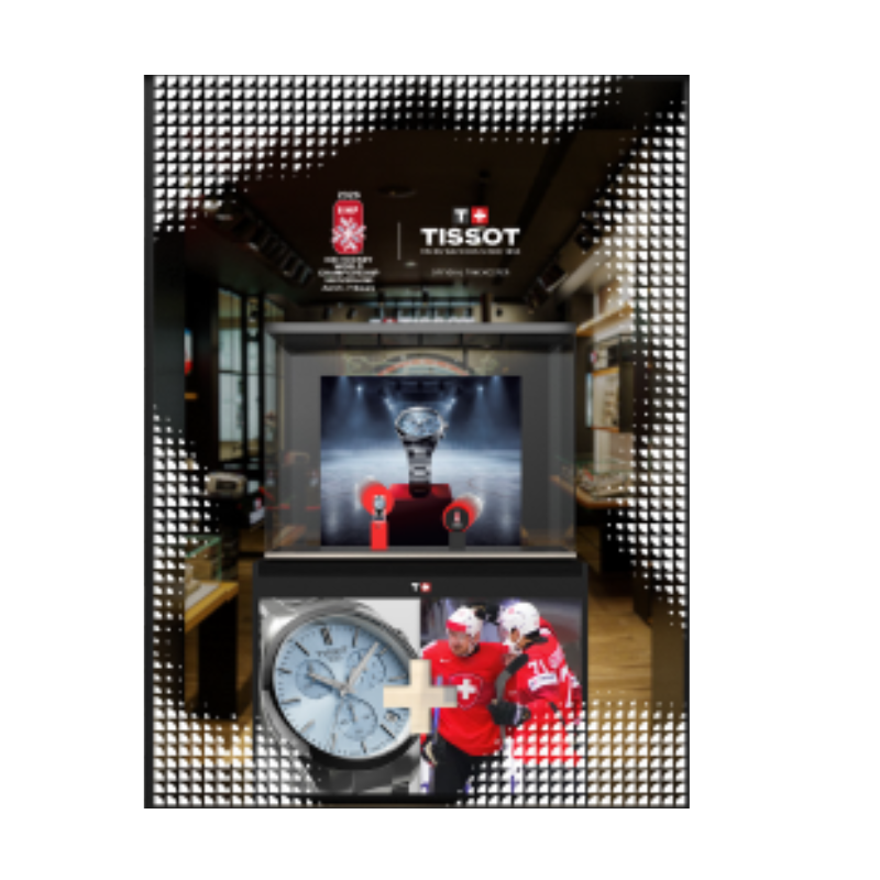 Pánské hodinky TISSOT PR 100 Ice Hockey IIHF 2026 Special Edition T150.417.11.351.01