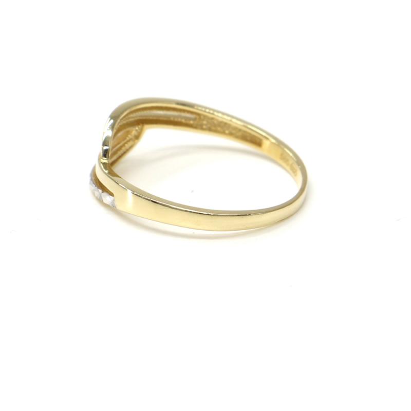 Prsten z dvoubarevného zlata Pattic AU 585/000 1,75 gr, BA03001