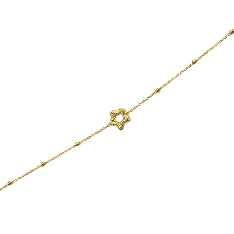 Stříbrný pozlacený náramek AG 925/1000 AGNI410603