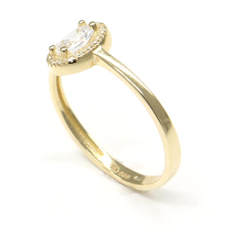 Zlatý prsteň PATTIC AU 585/1000 1,85 g CA541001Y-58