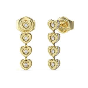 Náušnice GUESS L.O.V.E JUBE05473JWYGT/U