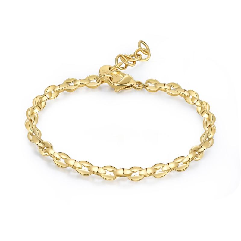 Pánský pozlacený náramek SAGAPO Ripple SRP57