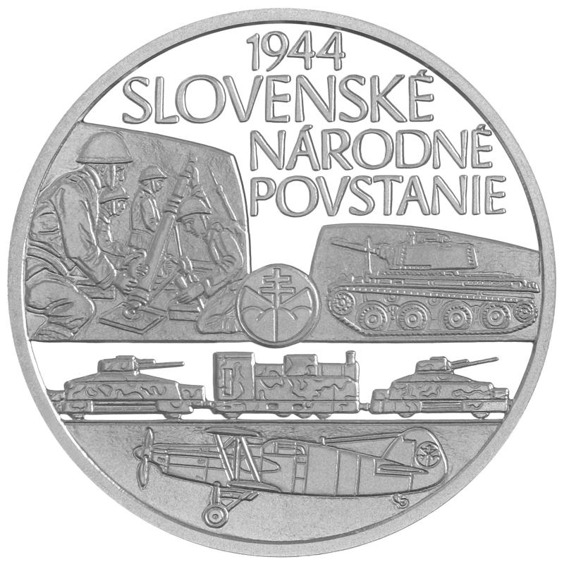 PSM 10 Eur Proof Slovenské národné povstanie + Pamětní list 2024