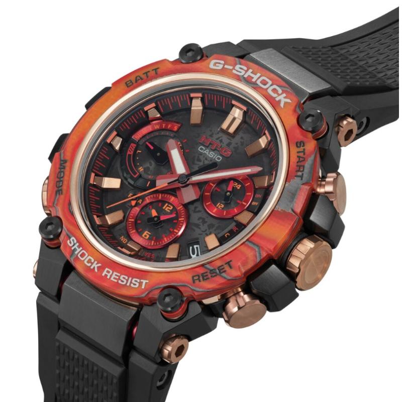 Pánské hodinky CASIO G-SHOCK 40th Anniversary Flare Red Bluetooth MTG-B3000FR-1AER