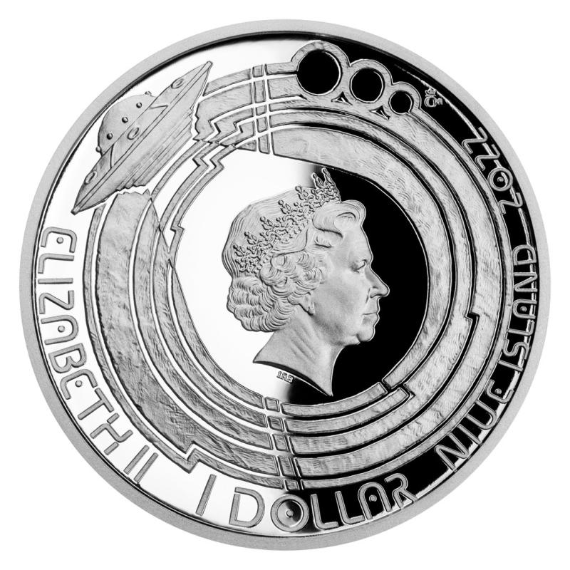 Stříbrná mince Mléčná dráha - První tvor na oběžné dráze proof 12196