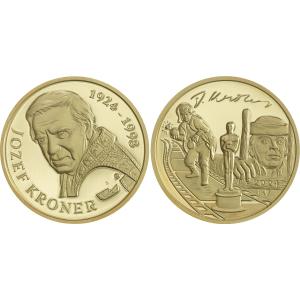 2024 - Medaile mosazná (pozlacená) - Josef Kroner - 100. výročí narození