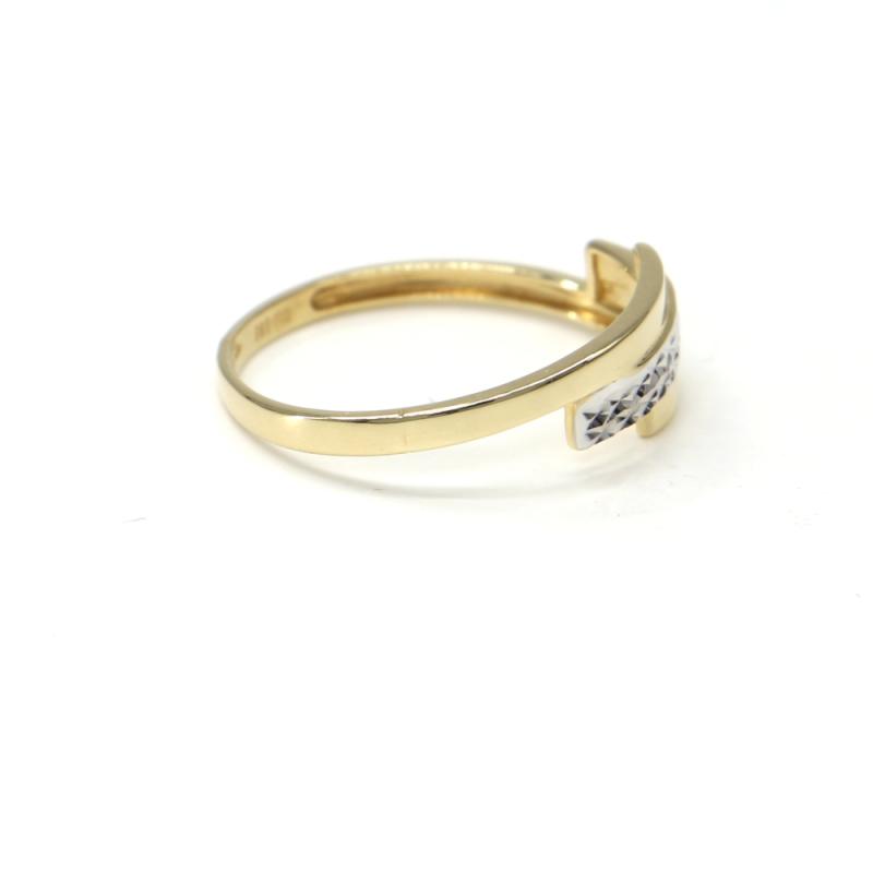 Prsten z dvoubarevného zlata Pattic AU 585/000 1,40 gr, BA00801