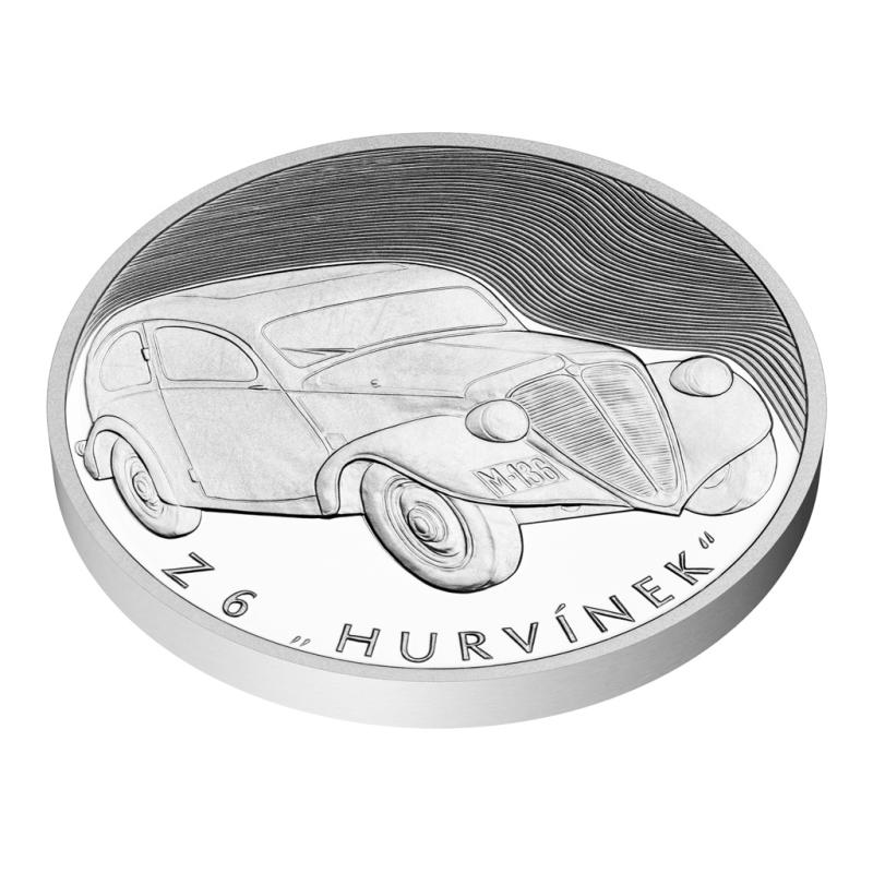 Stříbrná mince Na kolech - Motorové vozidlo Z 6 - Hurvínek proof 2024 12206