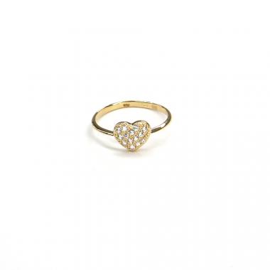 Prsten ze žlutého zlata srdce Pattic AU 585/000 1,35 gr BV210101Y-54