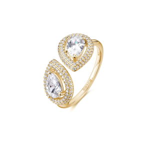 Pozlátený prsteň ROSATO Anna Ag 925/1000 RZAN34D