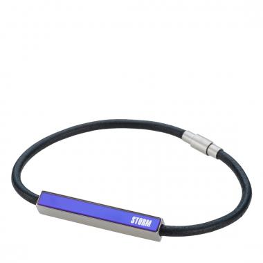 Náramok STORM Fazer Leather Bracelet Lazer Blue 9980736/LE