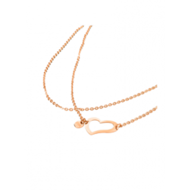 Náhrdelník STORM Heart Necklace Rose Gold 9980566/RG