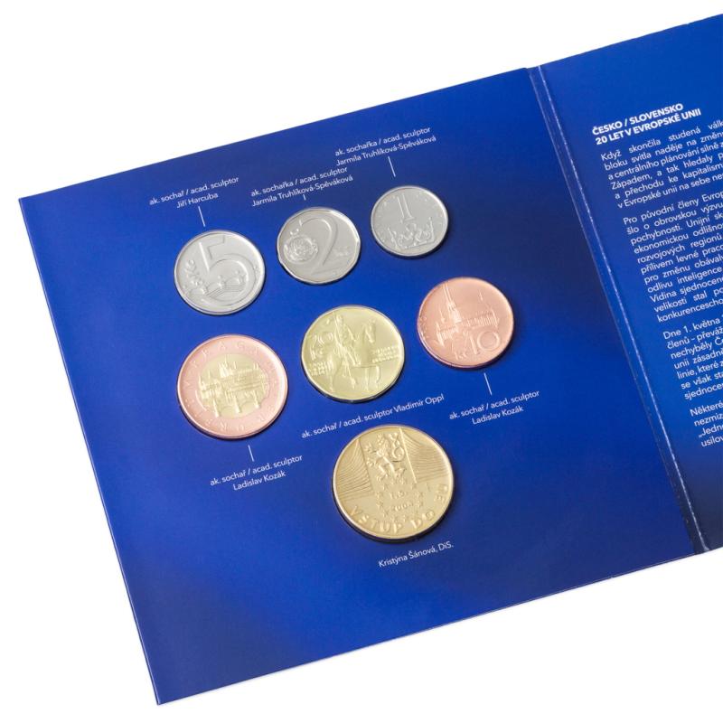 2024 - Sada bežných mincí Vstup ČR a SR do Európskej únie štandard 12190