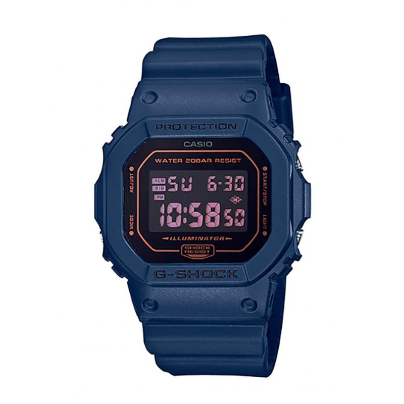Pánské hodinky  Casio G-SHOCK Original Matte Black & Blue Series DW-5600BBM-2ER